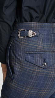 Toga Pulla Wool Check Vent Pants