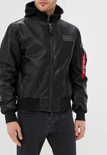 Куртка кожаная Alpha Industries