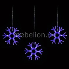 Гирлянда Супернить (1.5x0.3 м) ULD-E1503-036/DTA BLUE IP20 SNOWFLAKES-1 Uniel