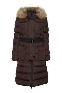 Черная куртка с мехом Moncler