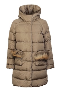Зимнее пальто с меховой отделкой Il Gufo