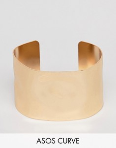 Золотистый браслет-манжета ASOS DESIGN Curve - Золотой
