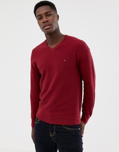 Джемпер с v-образным вырезом Tommy Hilfiger - Красный