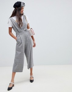 Комбинезон в серую клетку Miss Selfridge - Серый