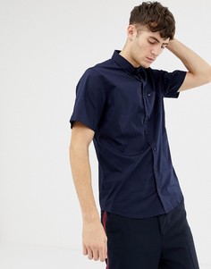 Хлопковая рубашка с короткими рукавами Tommy Hilfiger - Синий