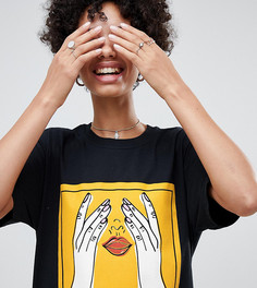 Футболка с принтом Reclaimed Vintage inspired - Черный