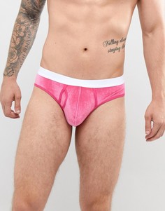 Розовые велюровые трусы U-образной формы ASOS DESIGN - Красный