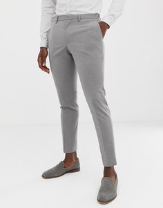 Светло-серые брюки скинни Burton Menswear - Серый
