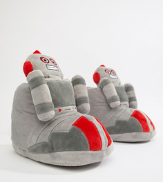 Серые ботинки-слиперы с отделкой в виде робота ASOS DESIGN - Серый