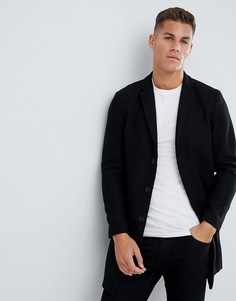 Шерстяное пальто Jack & Jones Premium - Черный