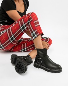 Кожаные байкерские премиум-ботинки ASOS DESIGN Acolade - Черный