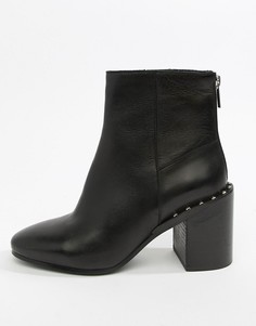Кожаные ботильоны ASOS DESIGN Everett - Черный