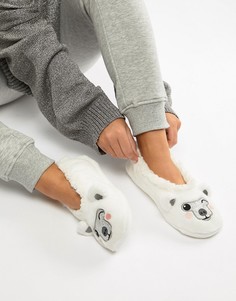 Слиперы в виде белых медведей Sock Shop - Белый