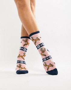 Набор носков с упаковке-джемпере Sock Shop - Розовый