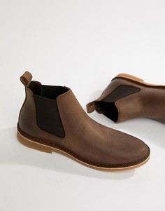 Кожаные ботинки-челси Jack & Jones - Коричневый