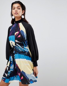 Платье с принтом Sportmax Code - Черный
