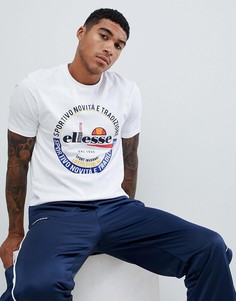 Белая футболка с принтом ellesse Rombio - Белый