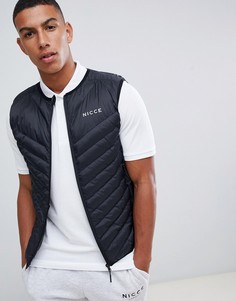 Черный дутый жилет Nicce - Черный