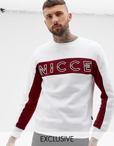 Свитшот с логотипом на груди Nicce эксклюзивно для ASOS - Белый