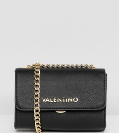 Черная сумка через плечо с цепочкой Valentino by Mario Valentino - Черный
