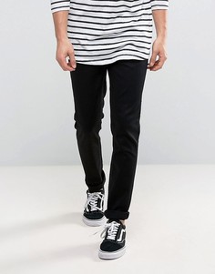 Черные суженные книзу узкие джинсы Nudie Jeans Co Lean Dean - Черный