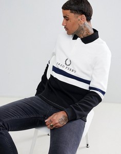 Белый свитшот регби с логотипом в стиле 90-х Fred Perry Sports Authentic - Белый