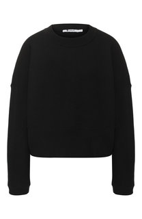Хлопковый пуловер со спущенным рукавом T by Alexander Wang