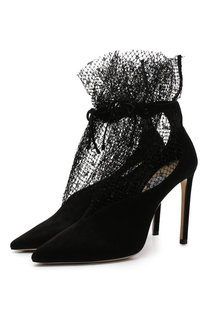 Замшевые туфли Leanne 100 на шпильке Jimmy Choo