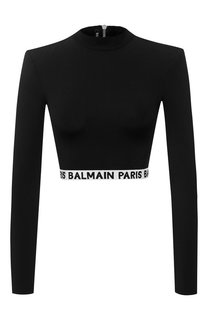 Укороченный топ на молнии Balmain