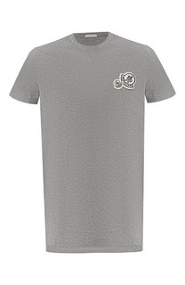 Хлопковая футболка с нашивками Moncler