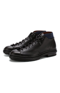 Кожаные ботинки на шнуровке Ermenegildo Zegna