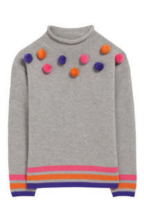 Шерстяной пуловер с воротником-стойкой Il Gufo