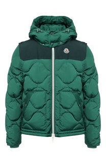 Пуховая куртка Arles на молнии с капюшоном Moncler