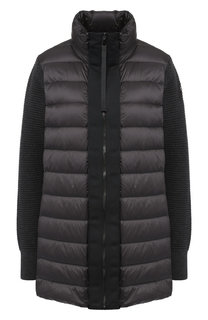 Пуховая куртка с воротником-стойкой Moncler