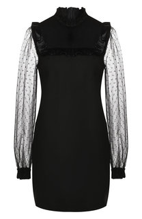 Платье с полупрозрачными рукавами REDVALENTINO