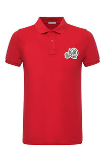 Хлопковое поло с короткими рукавами Moncler
