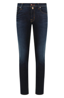 Джинсы прямого кроя с потертостями Jacob Cohen