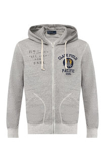 Хлопковая толстовка на молнии с капюшоном Polo Ralph Lauren