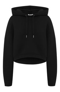 Хлопковый пуловер с капюшоном T by Alexander Wang