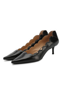Кожаные туфли Pointy Lauren на каблуке kitten heel Chloé