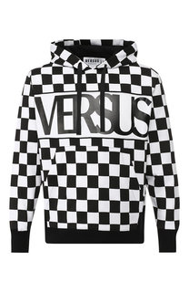 Хлопковое худи с логотипом бренда Versus Versace
