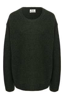 Шерстяной пуловер с круглым вырезом Acne Studios
