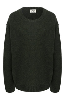 Шерстяной пуловер с круглым вырезом Acne Studios