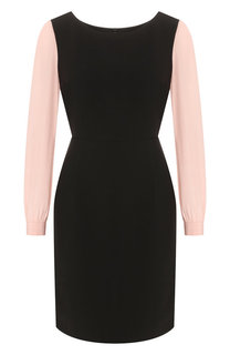 Приталенное платье с круглым вырезом Emporio Armani