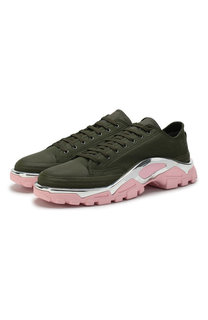 Текстильные кроссовки RS Detroit Runner на шнуровке adidas by Raf Simons