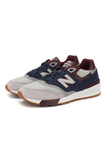 Комбинированные кроссовки 597 на шнуровке New Balance