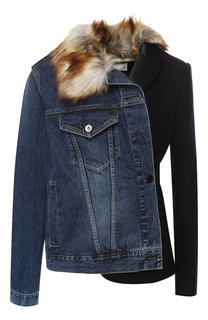 Хлопковая куртка асимметричного кроя Sacai