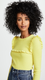 See by Chloe Fitted Ruffle Sweater