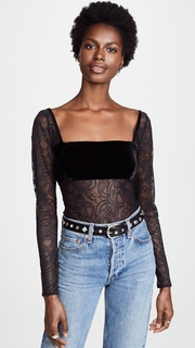 For Love & Lemons Romy Long Sleeve Bodysuit