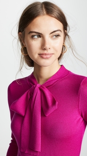 Milly Tie Neck Pullover Sweater
